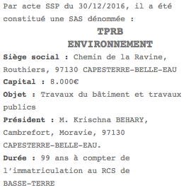 tprb environnement